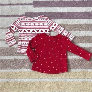 Bundle Two-Pack Old Navy Thermal, Winter Hearts